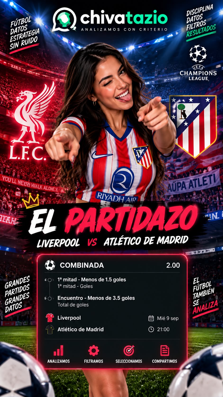 Análisis Chivatazio: Liverpool - Atlético de Madrid, Champions League